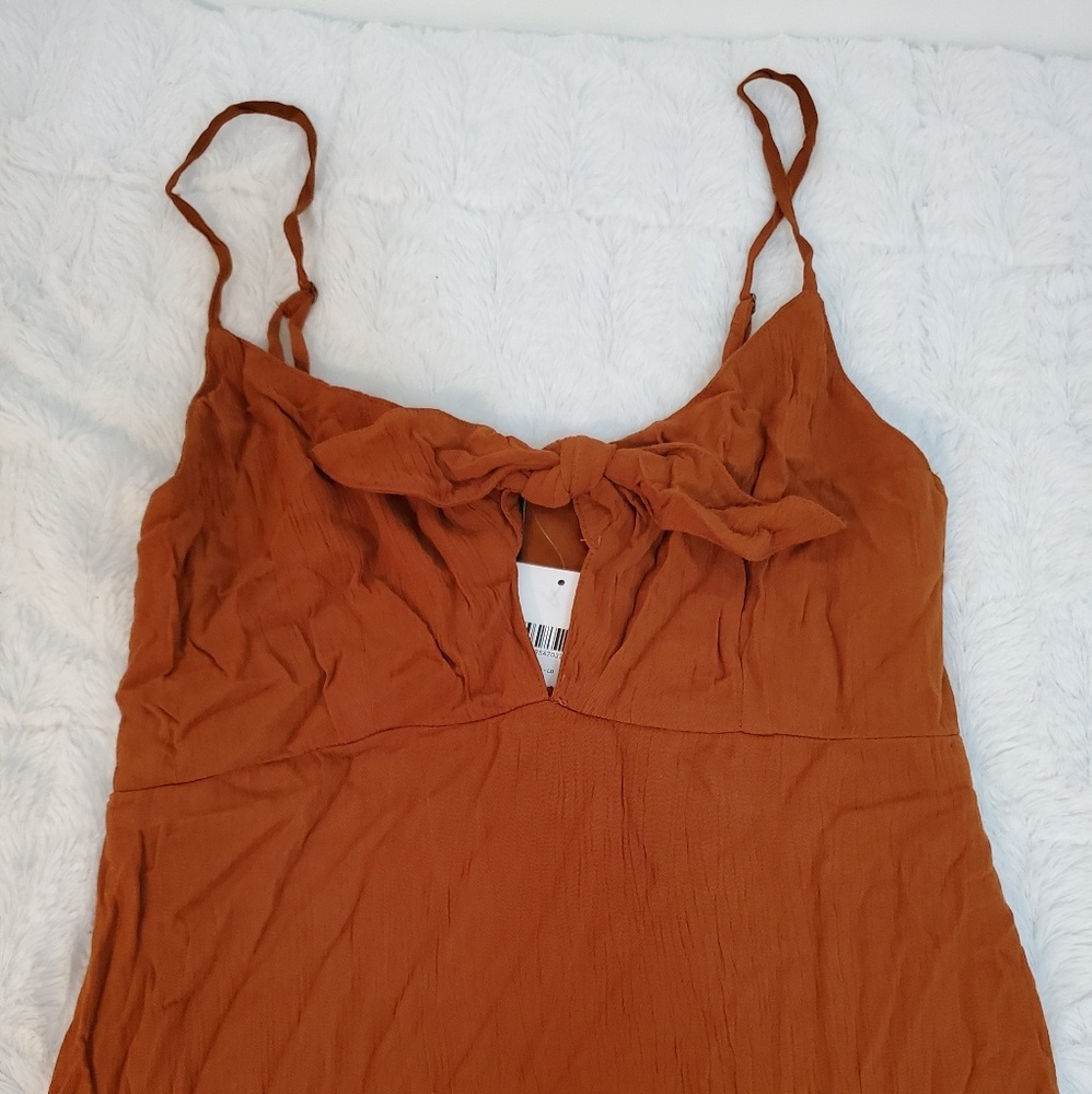 Copper Brown Maxi Dress
